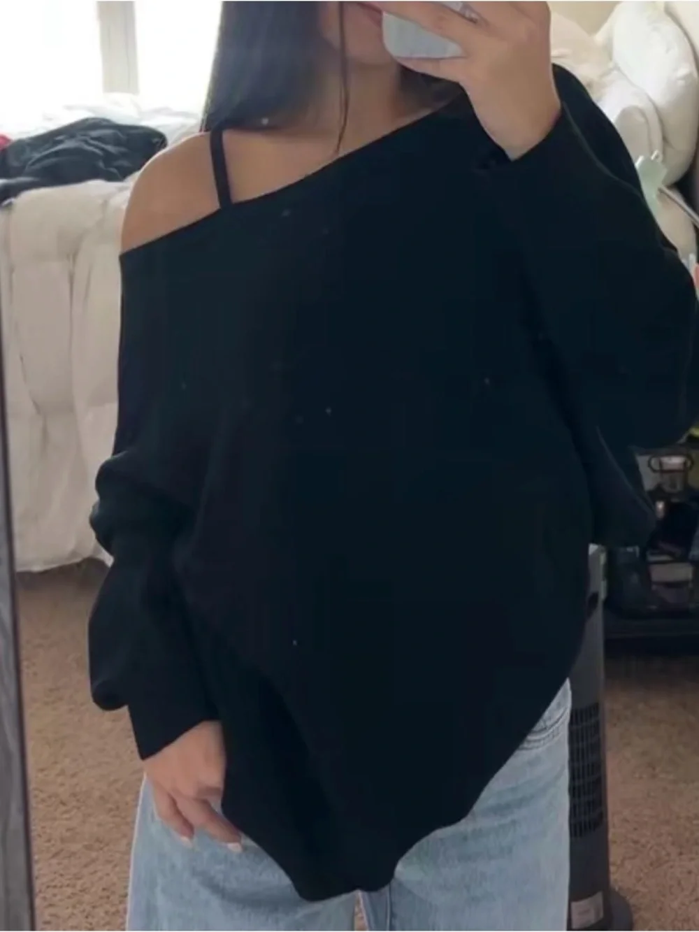 Off Shoulder Sweater - Picture 1 of 5